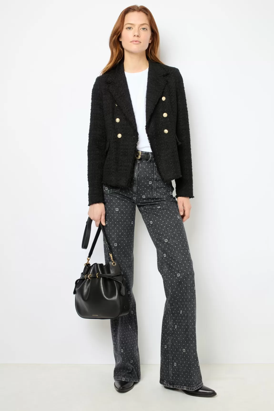 Gerard Darel Blazer croisé en tweed - MYLA