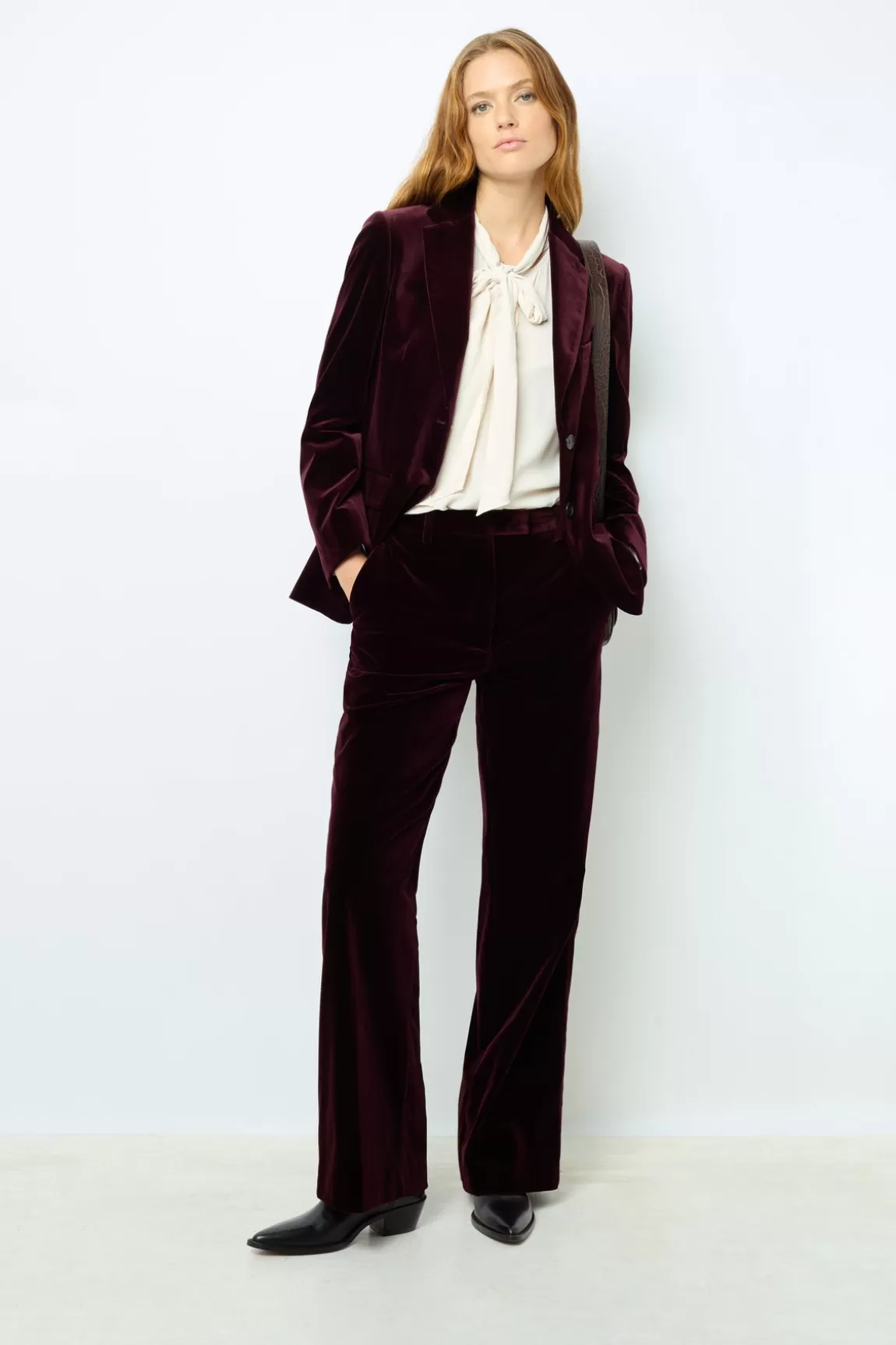 Gerard Darel Blazer droit en velours - MAEVA