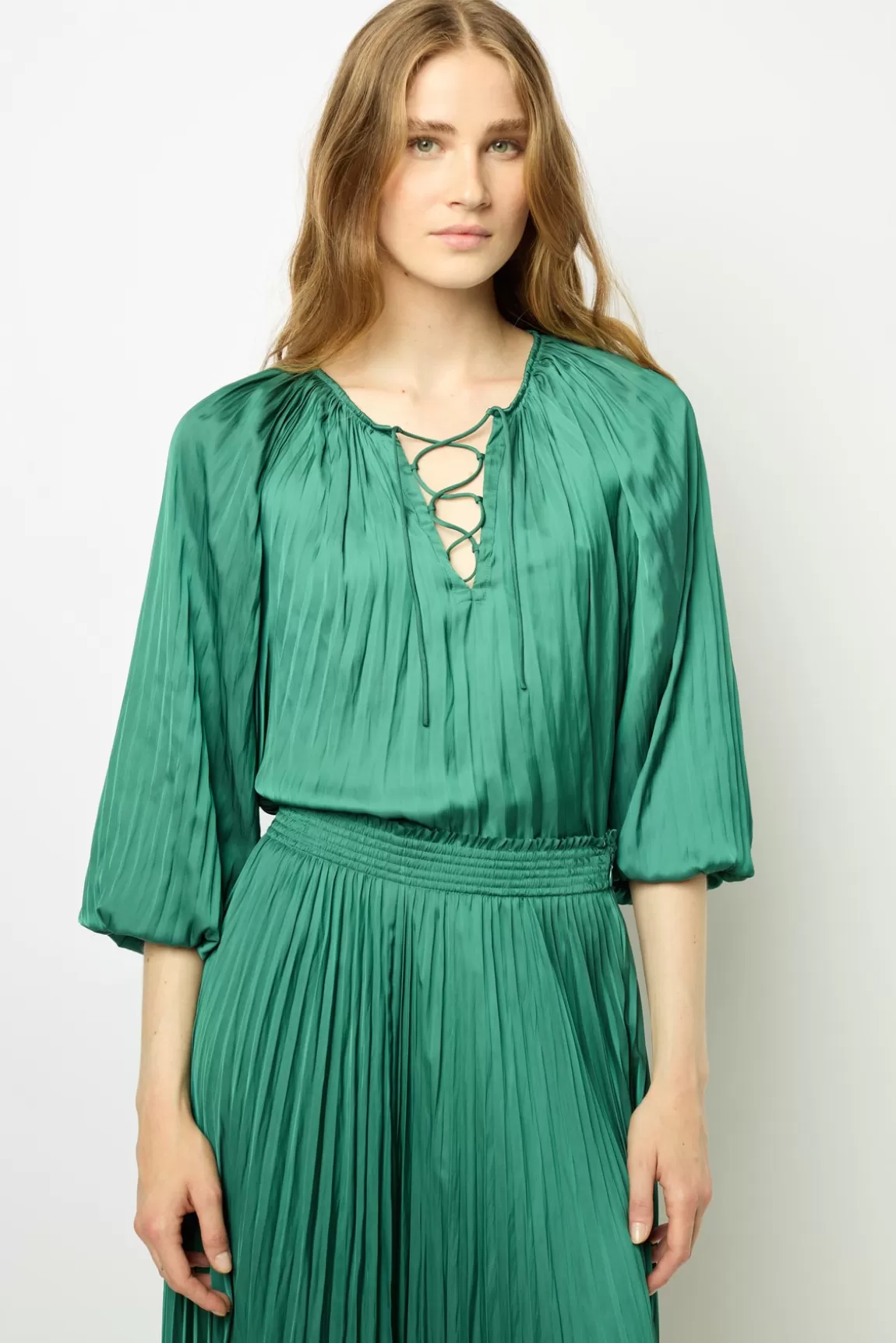 Gerard Darel Blouse en satin plissé - BABETH