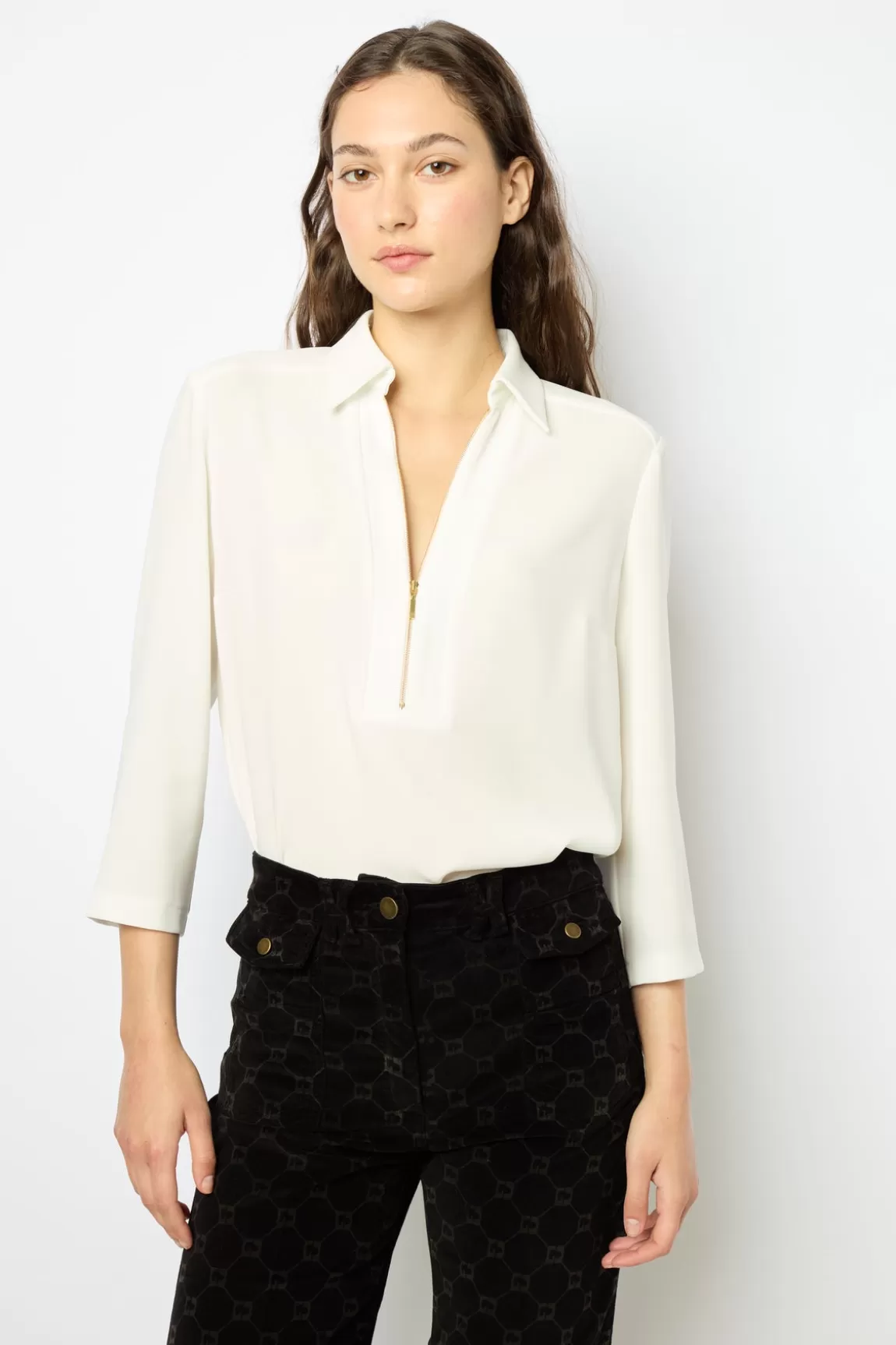 Gerard Darel Blouse fluide zippée - BRANDA