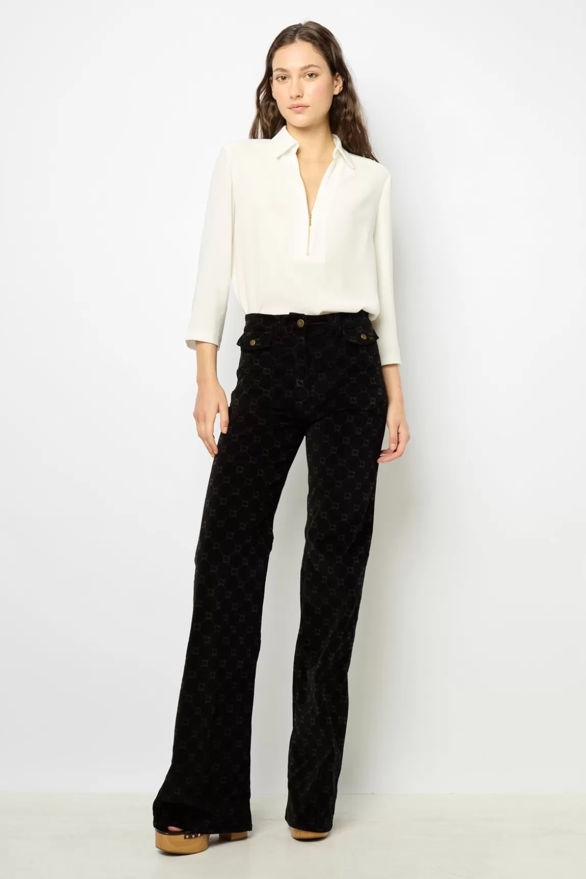 Gerard Darel Blouse fluide zippée - BRANDA