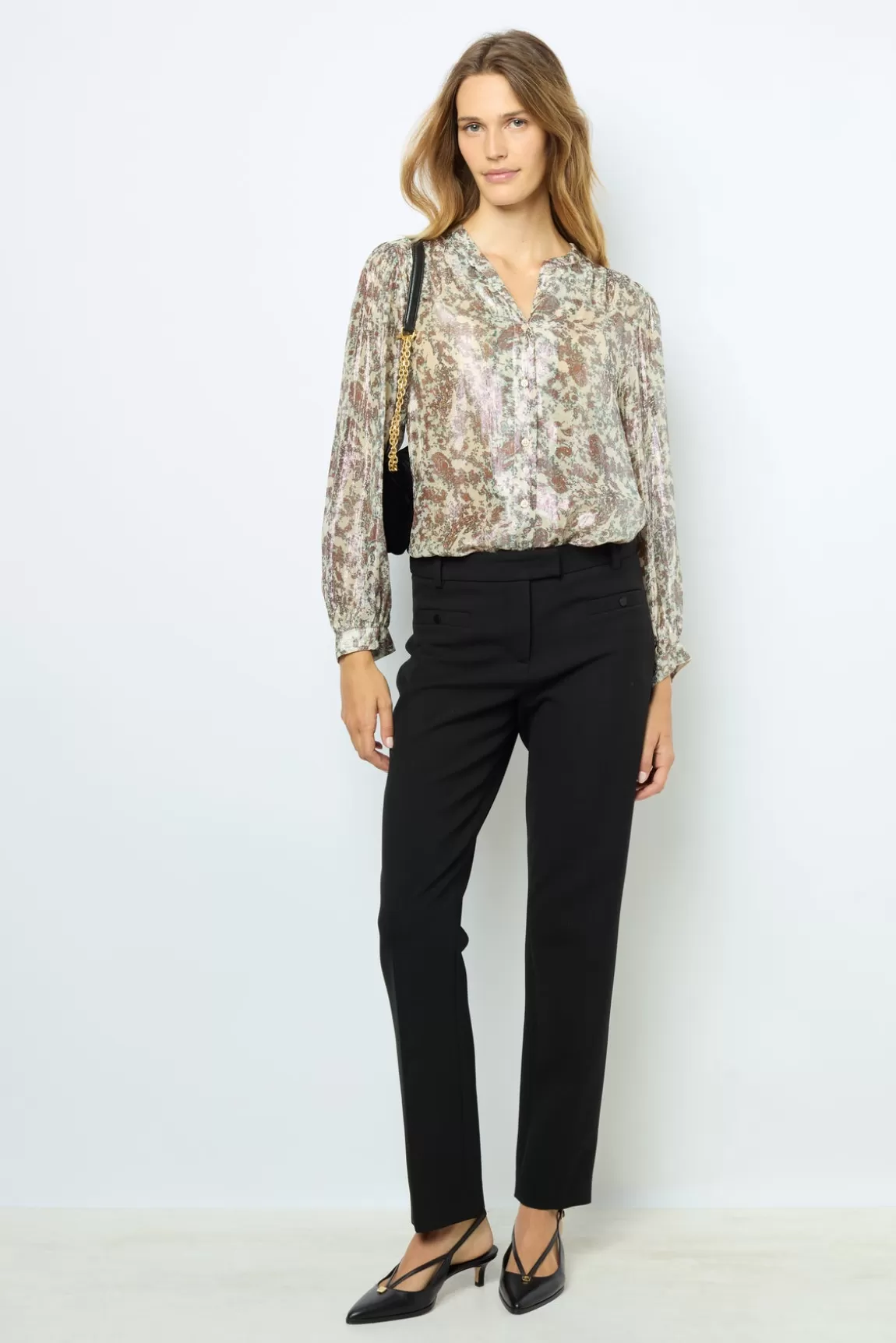 Gerard Darel Blouse imprimée en lurex - BASYLL