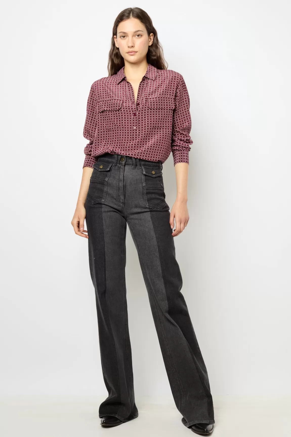 Gerard Darel Blouse imprimée en soie - BERNADETTE