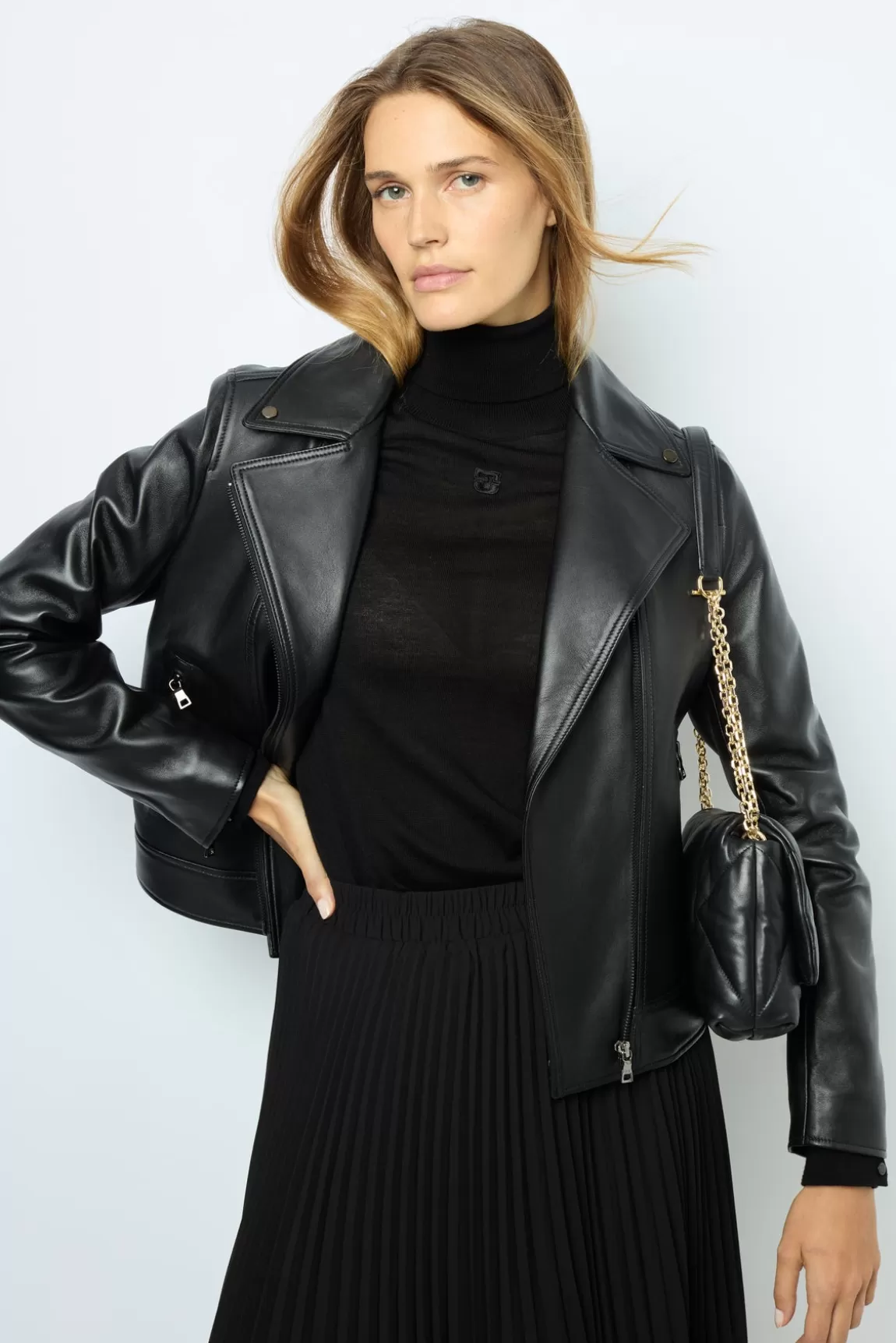 Gerard Darel Blouson en cuir femme NADEGE |