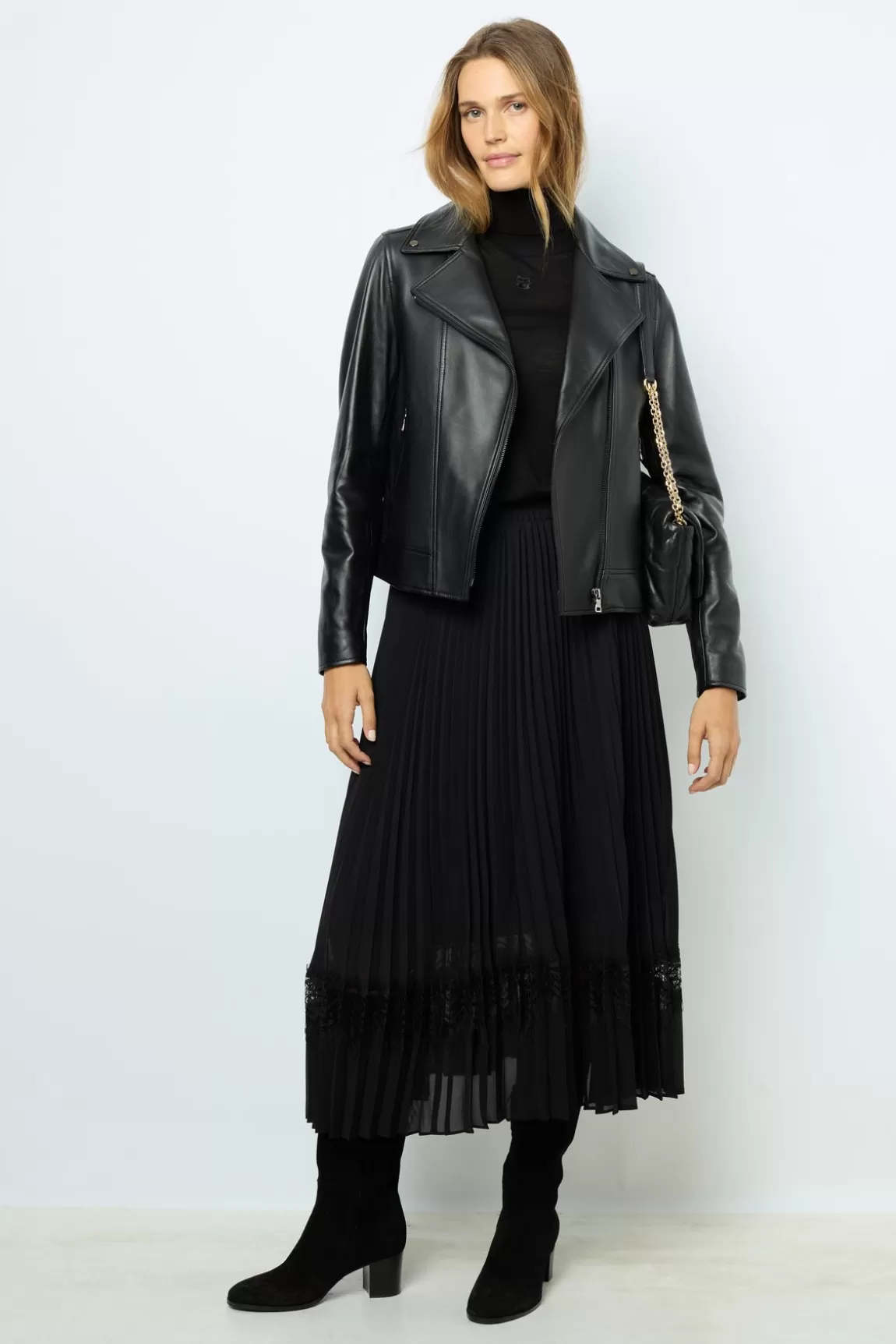 Gerard Darel Blouson en cuir femme NADEGE |