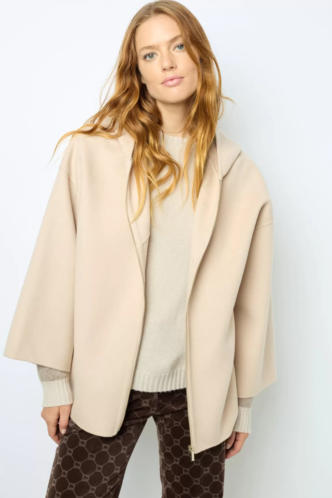 Gerard Darel Cape en laine double face - NESRYNN   |