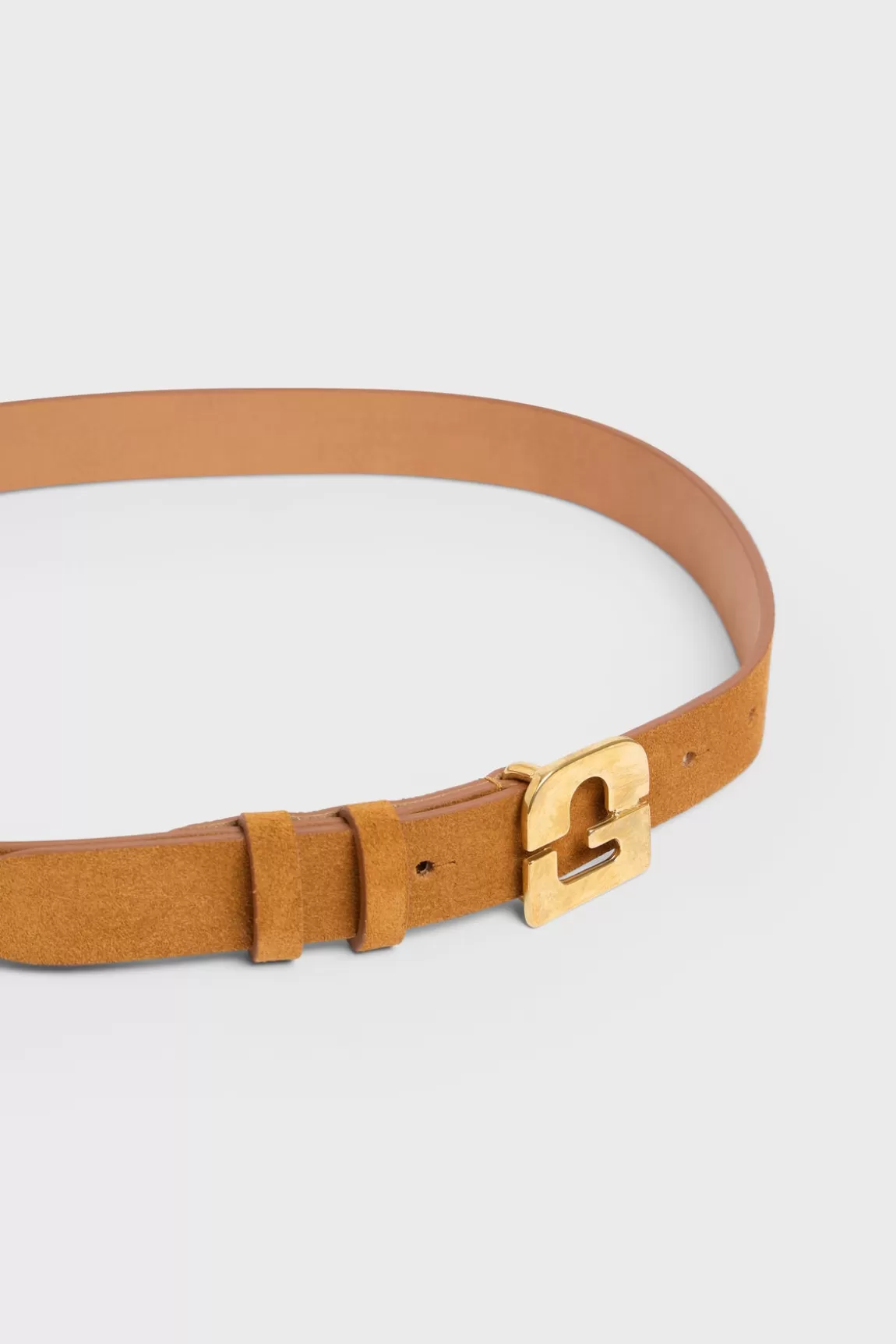 Gerard Darel Ceinture signature  en cuir velours - LE LAUREN