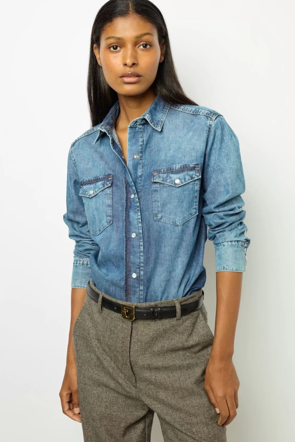 Gerard Darel Chemise en denim - AIMEE   |