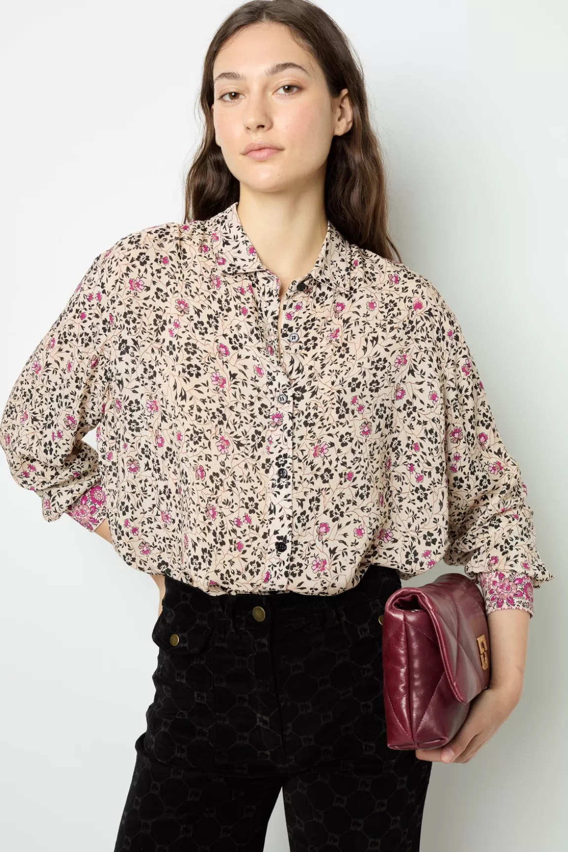 Gerard Darel Chemise fluide à fleurs - BRIANA