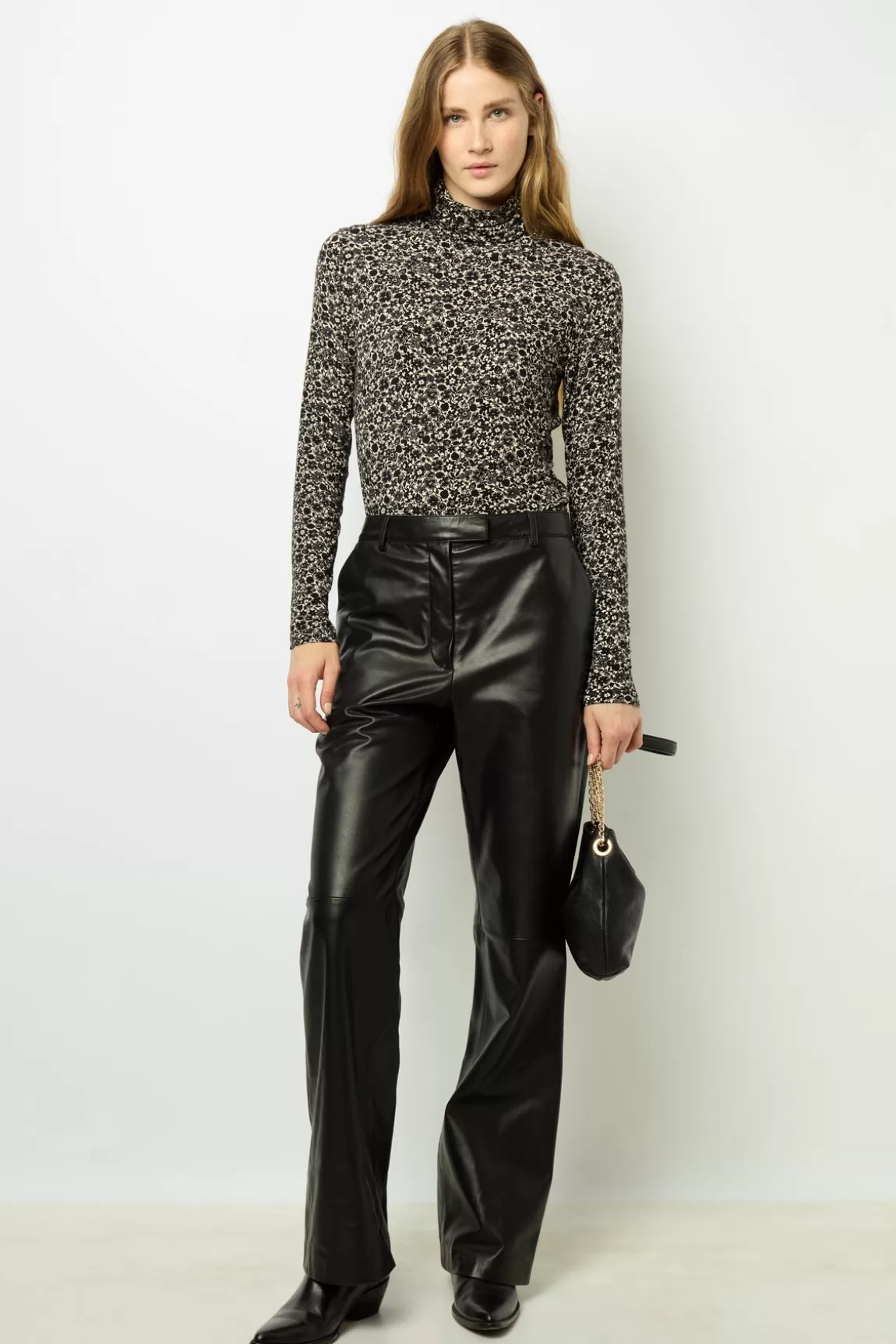 Gerard Darel Col roulé à fleurs bicolores - AURELIE