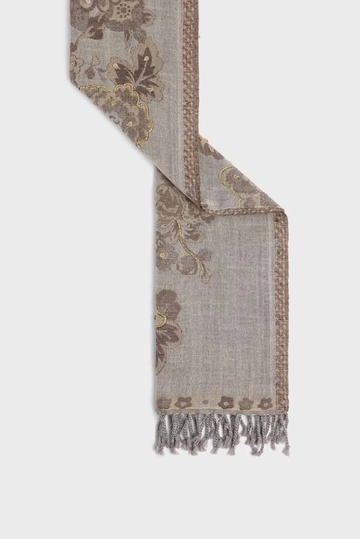Gerard Darel Echarpe grandes fleurs en laine - DORINE