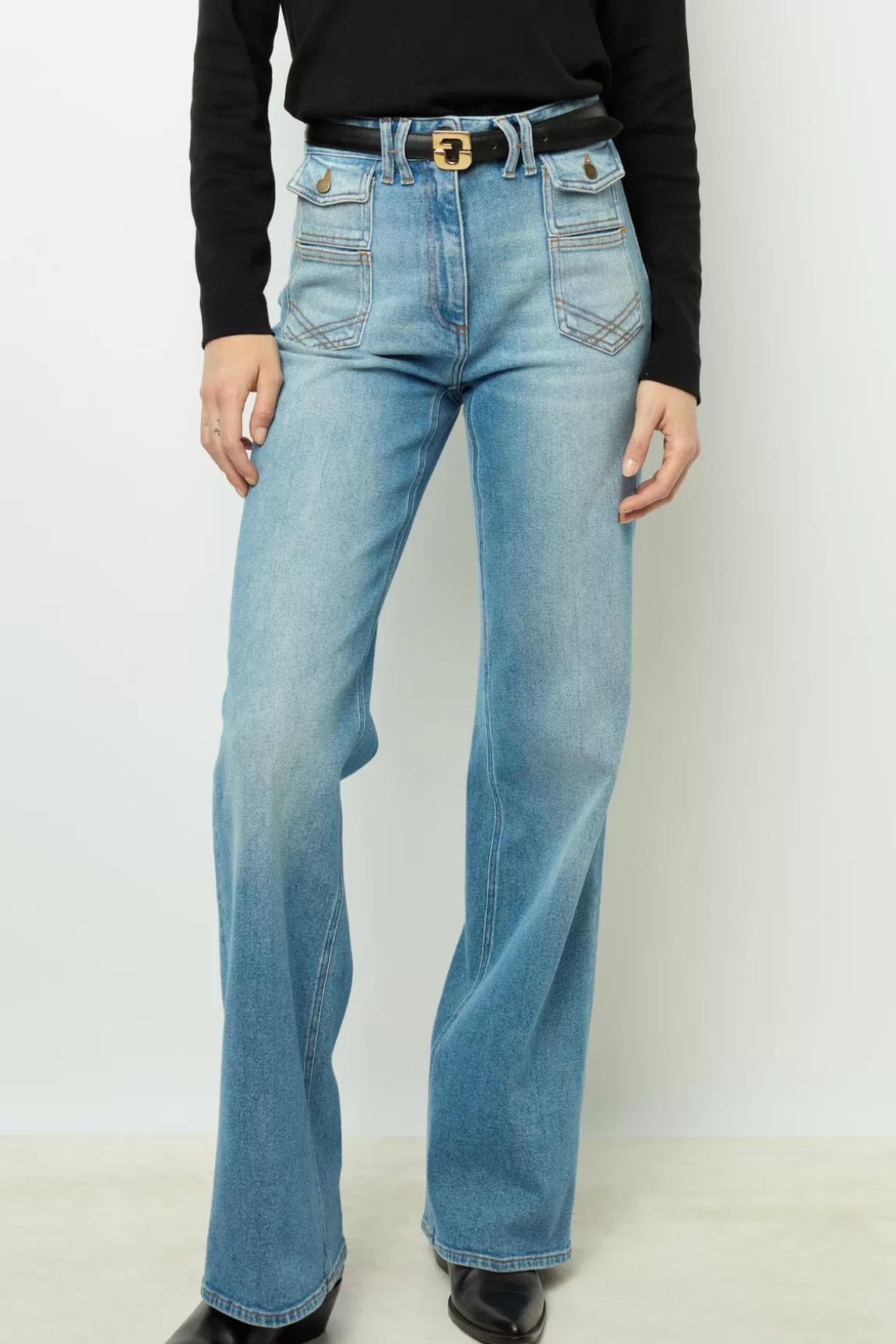 Gerard Darel Jean Flare -ANNA femme bleu Jean Flare -ANNA |