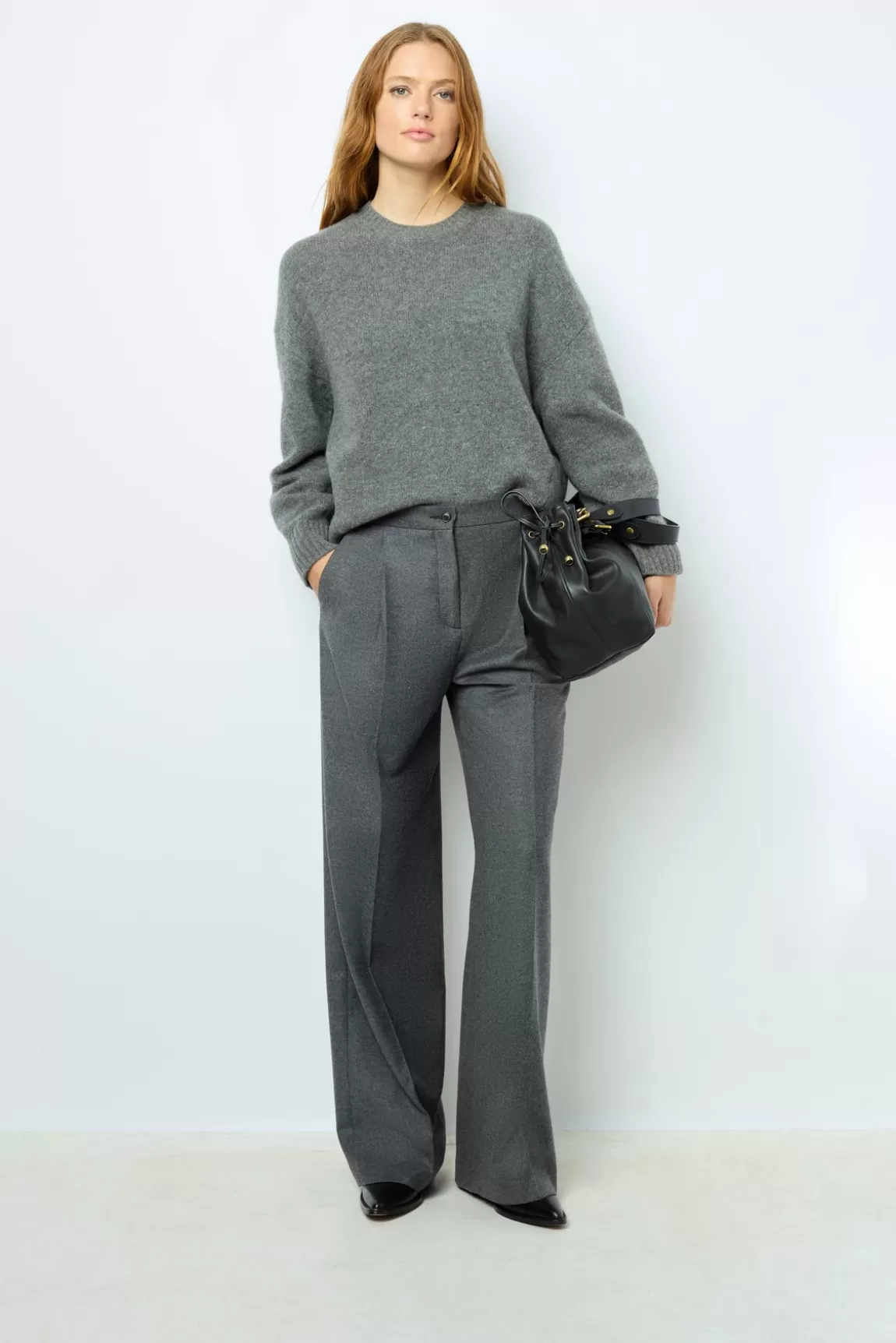 Gerard Darel Pantalon droit en flanelle - NIA