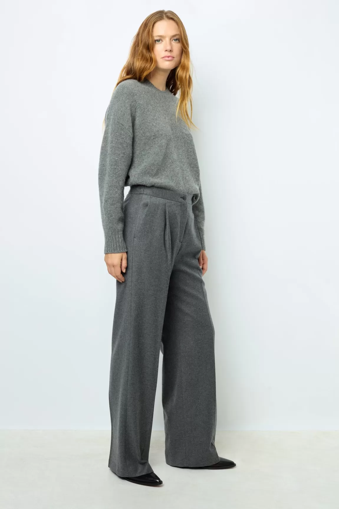 Gerard Darel Pantalon droit en flanelle - NIA