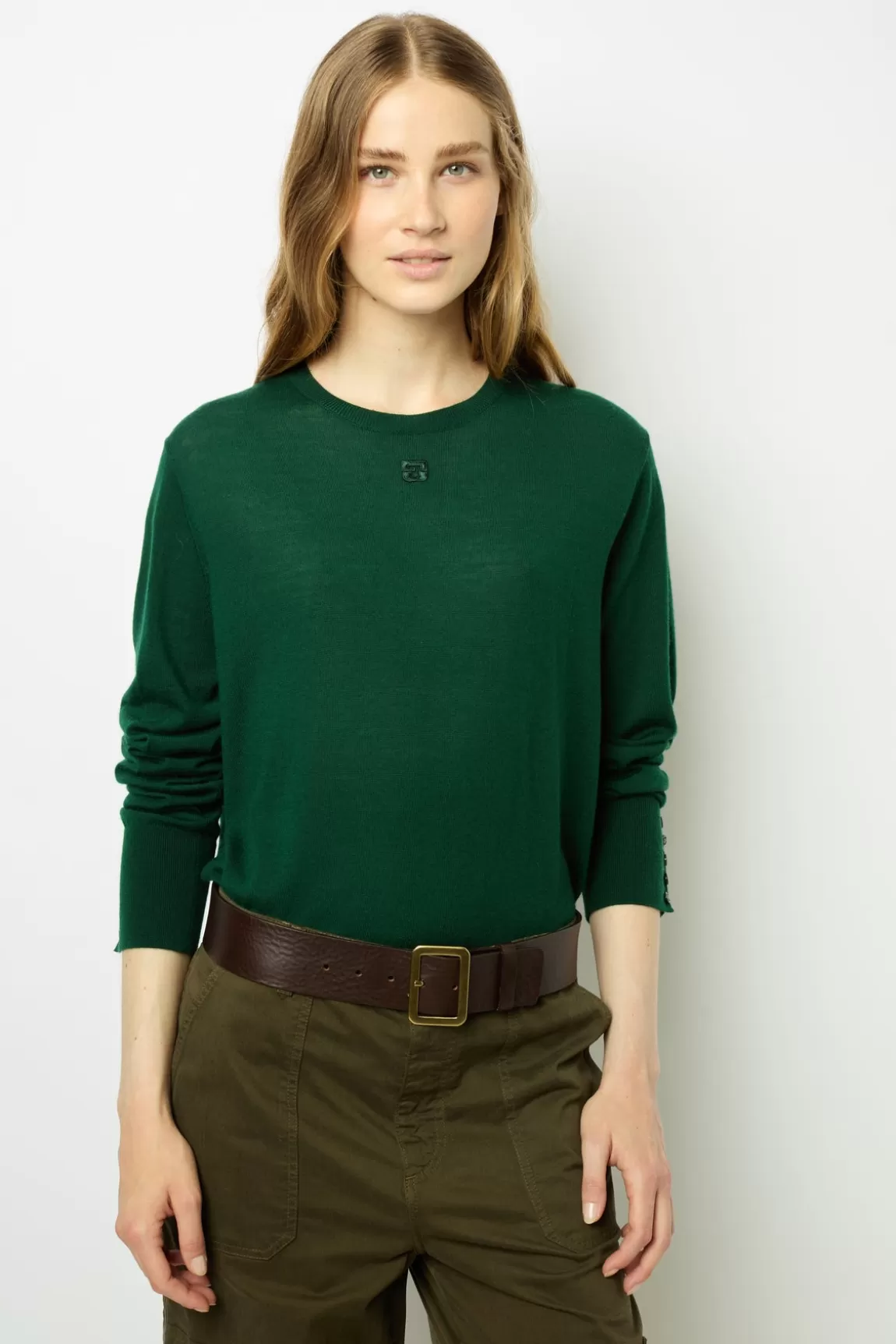 Gerard Darel Pull en laine fine à col rond - JADE