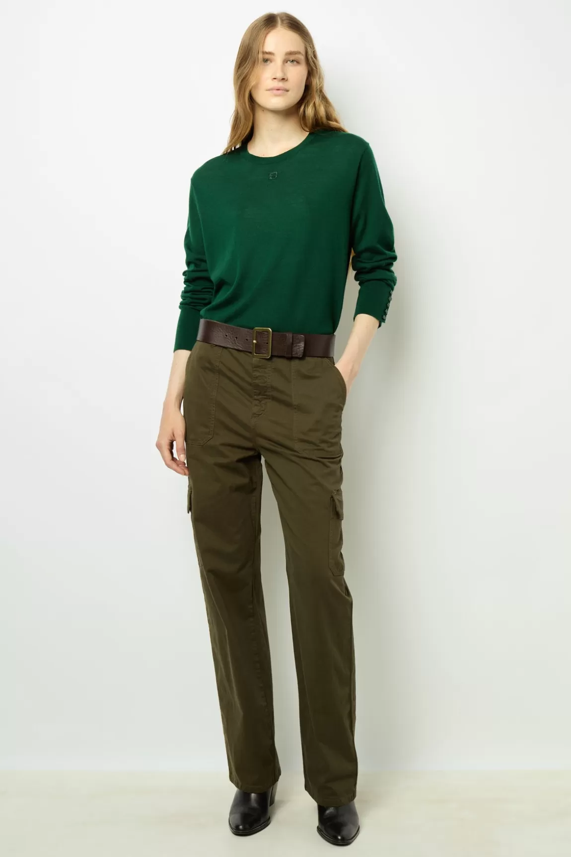 Gerard Darel Pull en laine fine à col rond - JADE