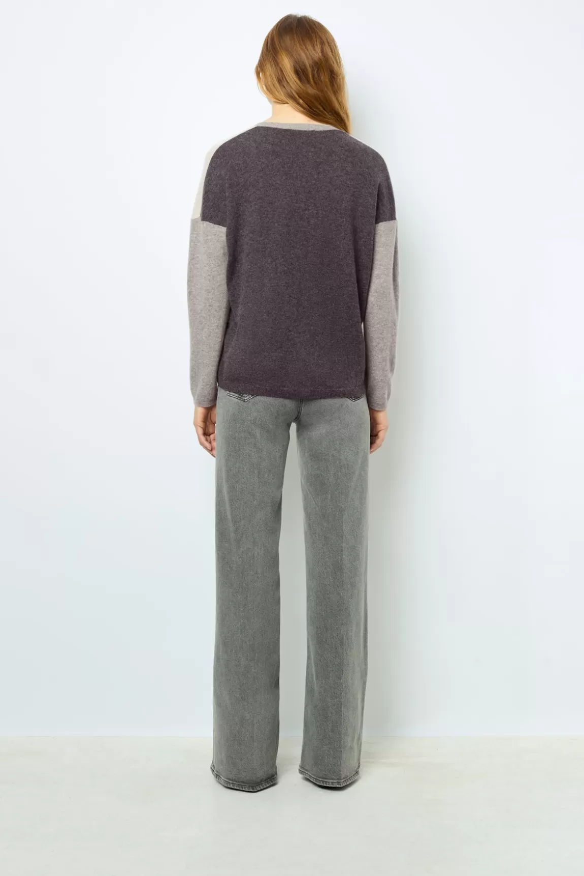Gerard Darel Pull V color block en cachemire - JALYA