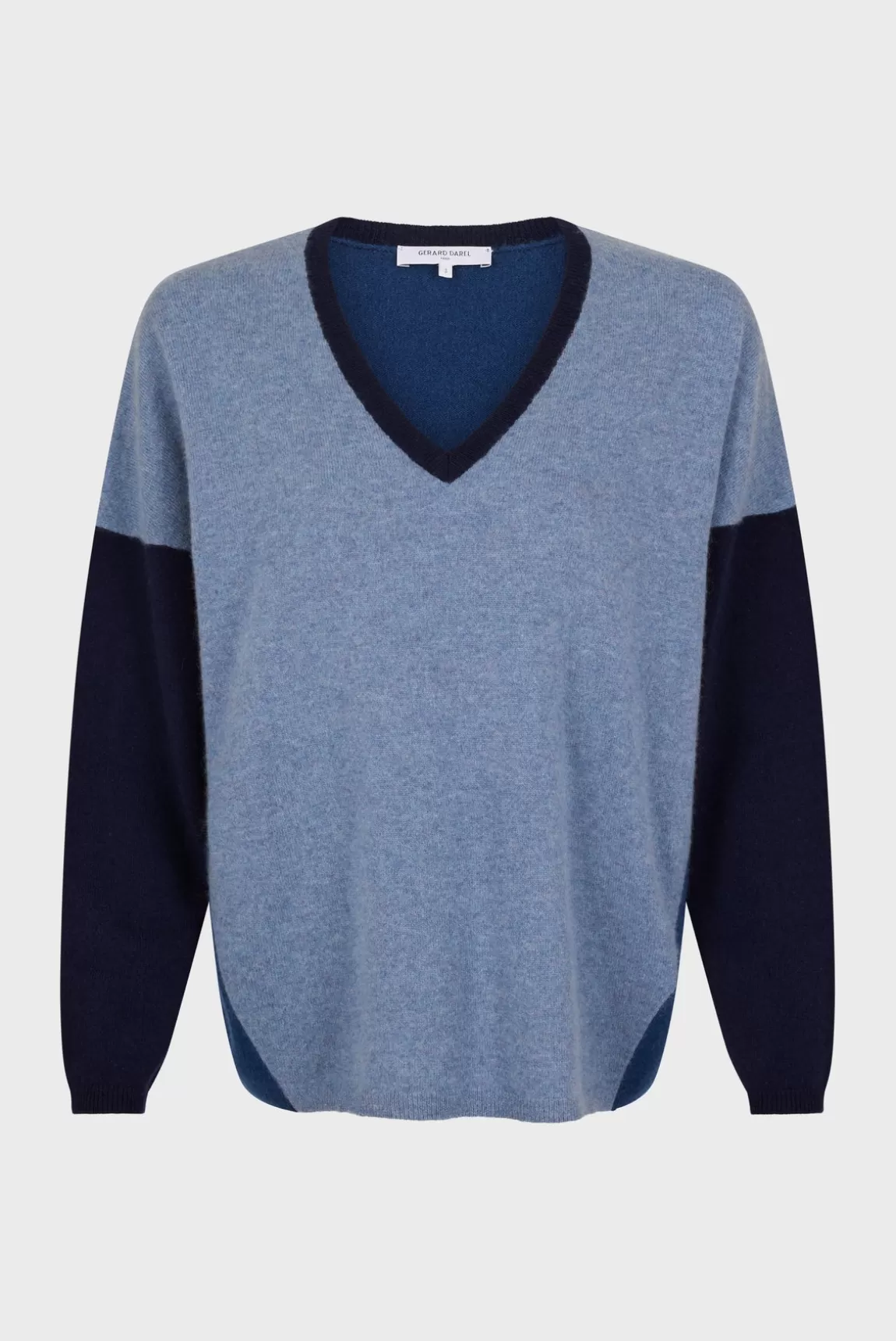 Gerard Darel Pull V color block en cachemire - JALYA