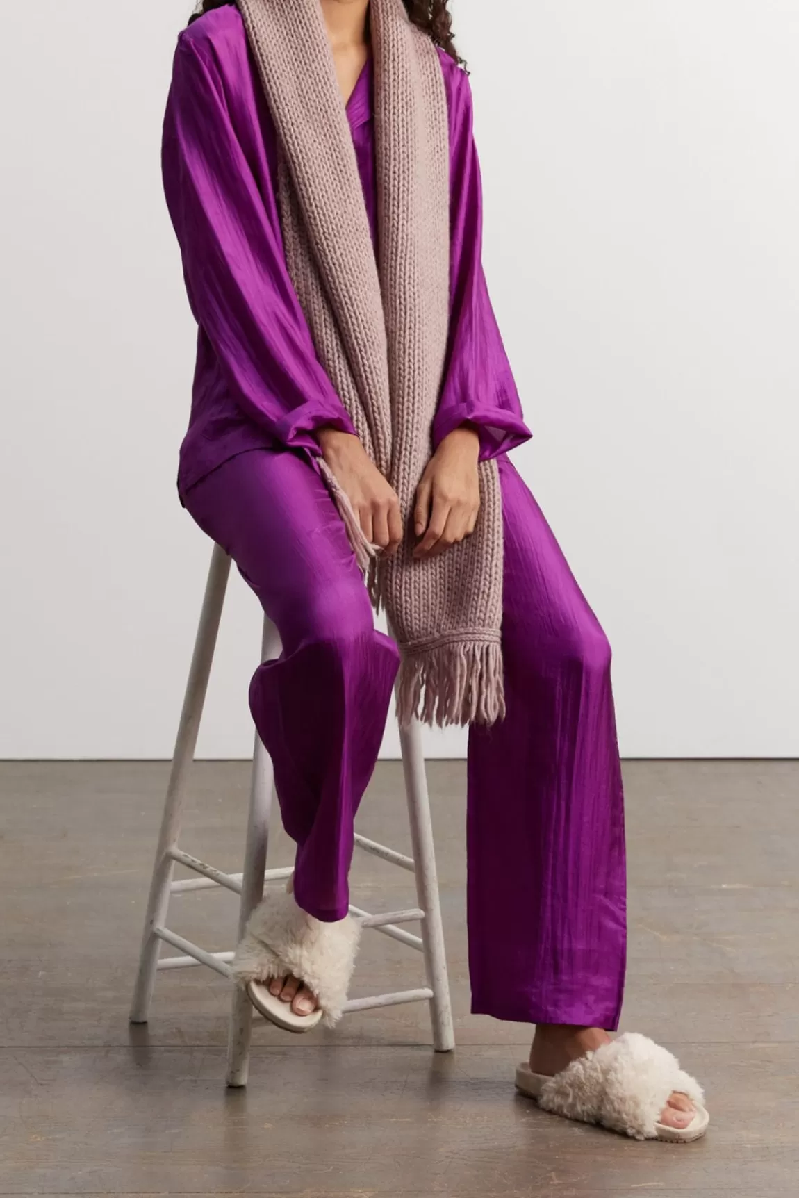 Gerard Darel Pyjama en soie - Violet