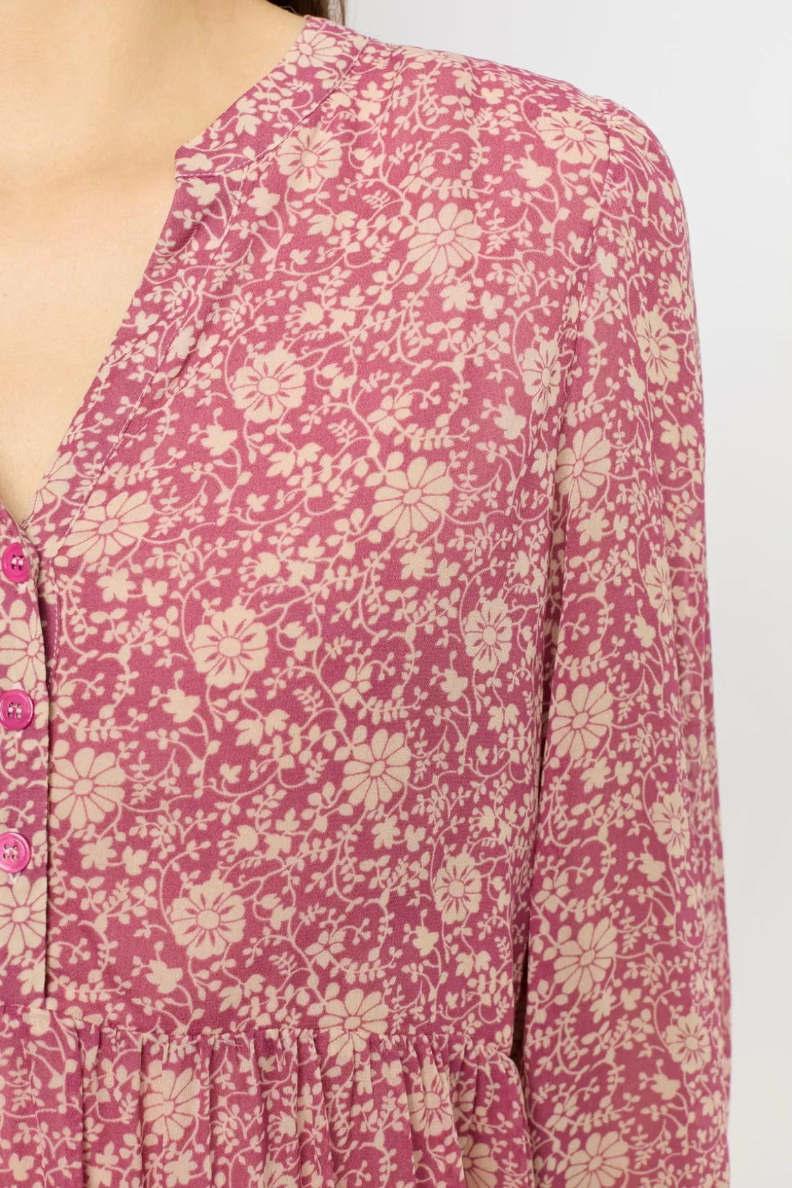 Gerard Darel Robe courte à fleurs bicolores - SERGETTE