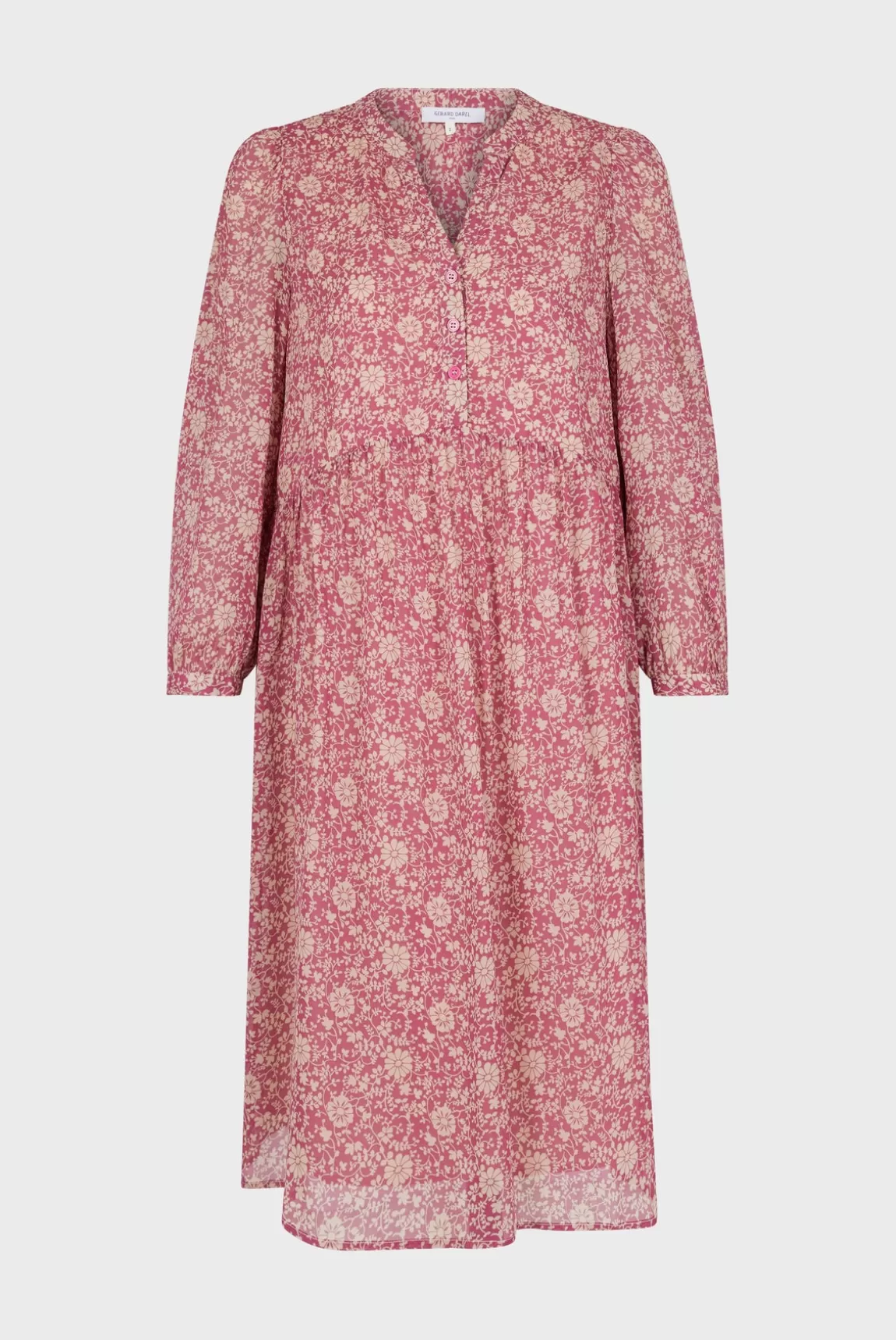 Gerard Darel Robe courte à fleurs bicolores - SERGETTE