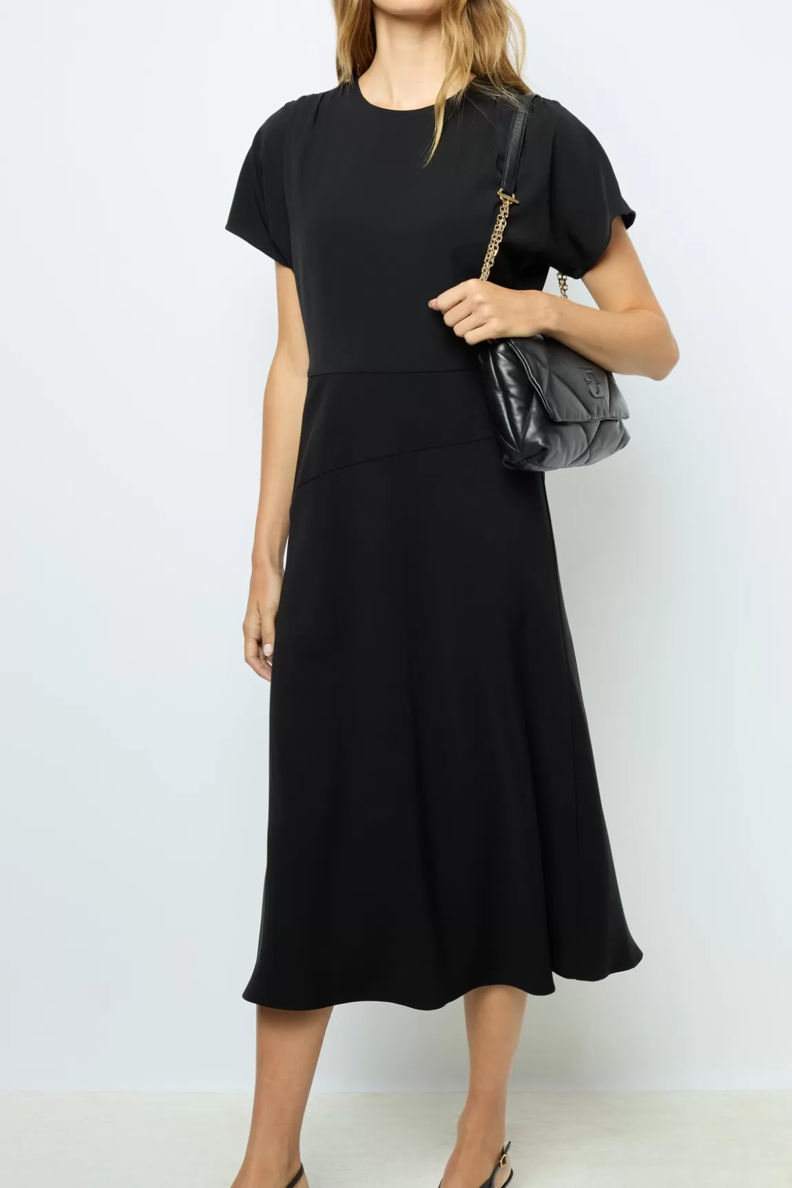 Gerard Darel Robe midi cintrée unie - SERGINA