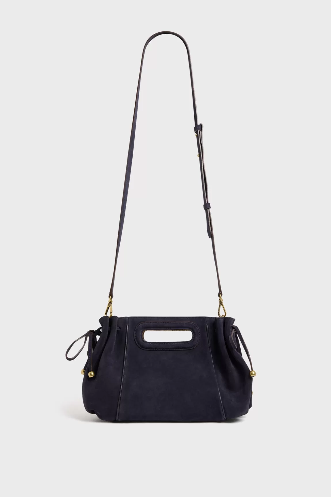 Gerard Darel Sac à main cuir velours bleu - MINI DANY   |