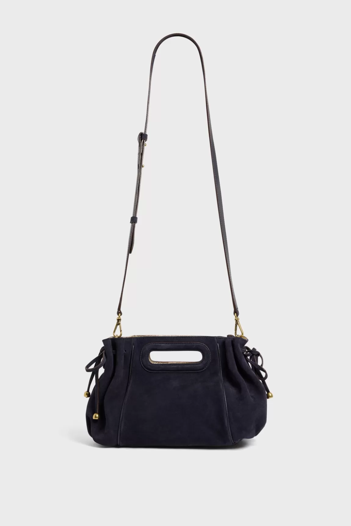 Gerard Darel Sac à main cuir velours bleu - MINI DANY   |