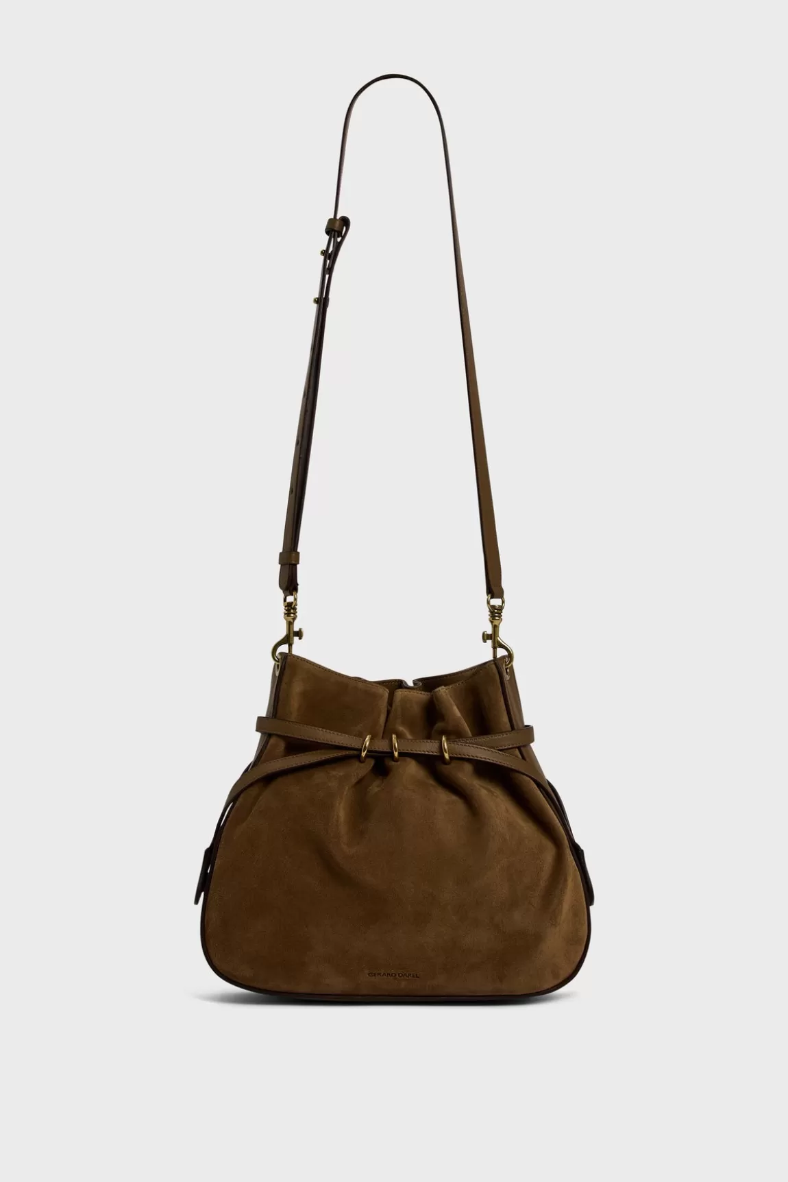 Gerard Darel Sac seau en cuir velours - ROMY