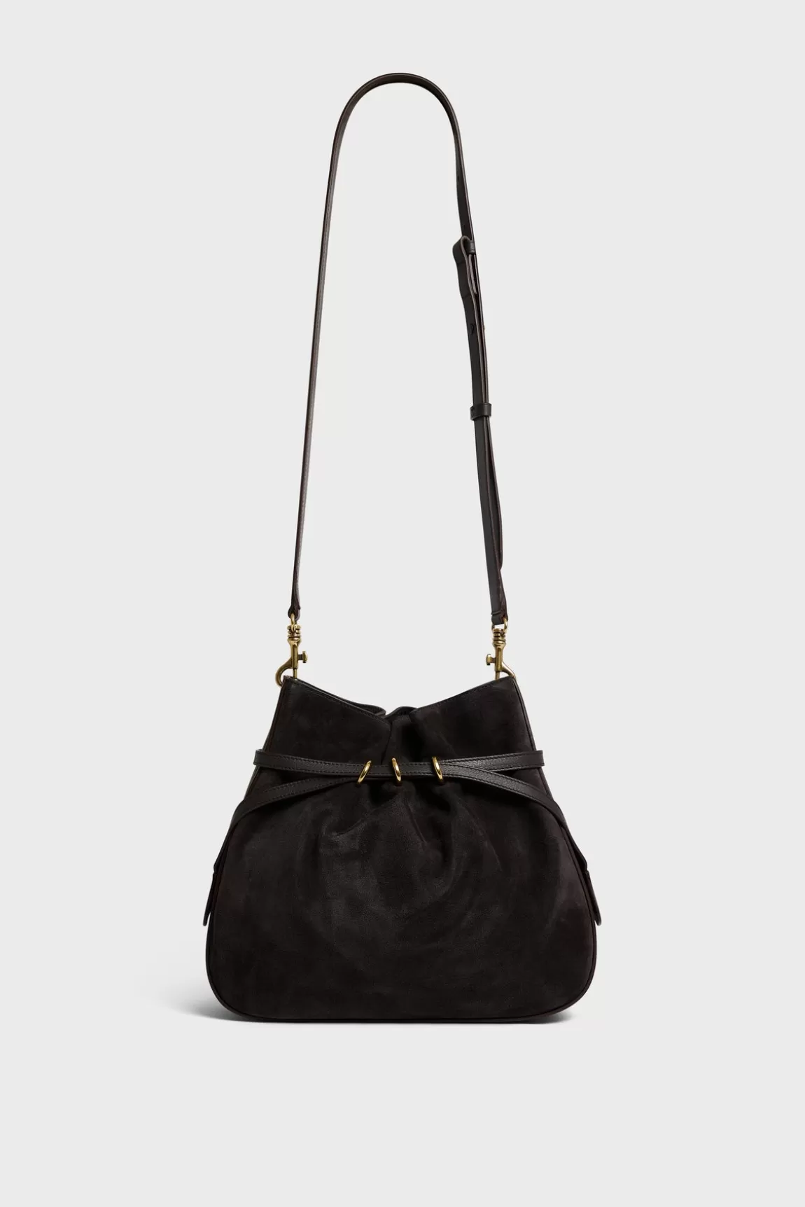 Gerard Darel Sac seau en cuir velours - ROMY