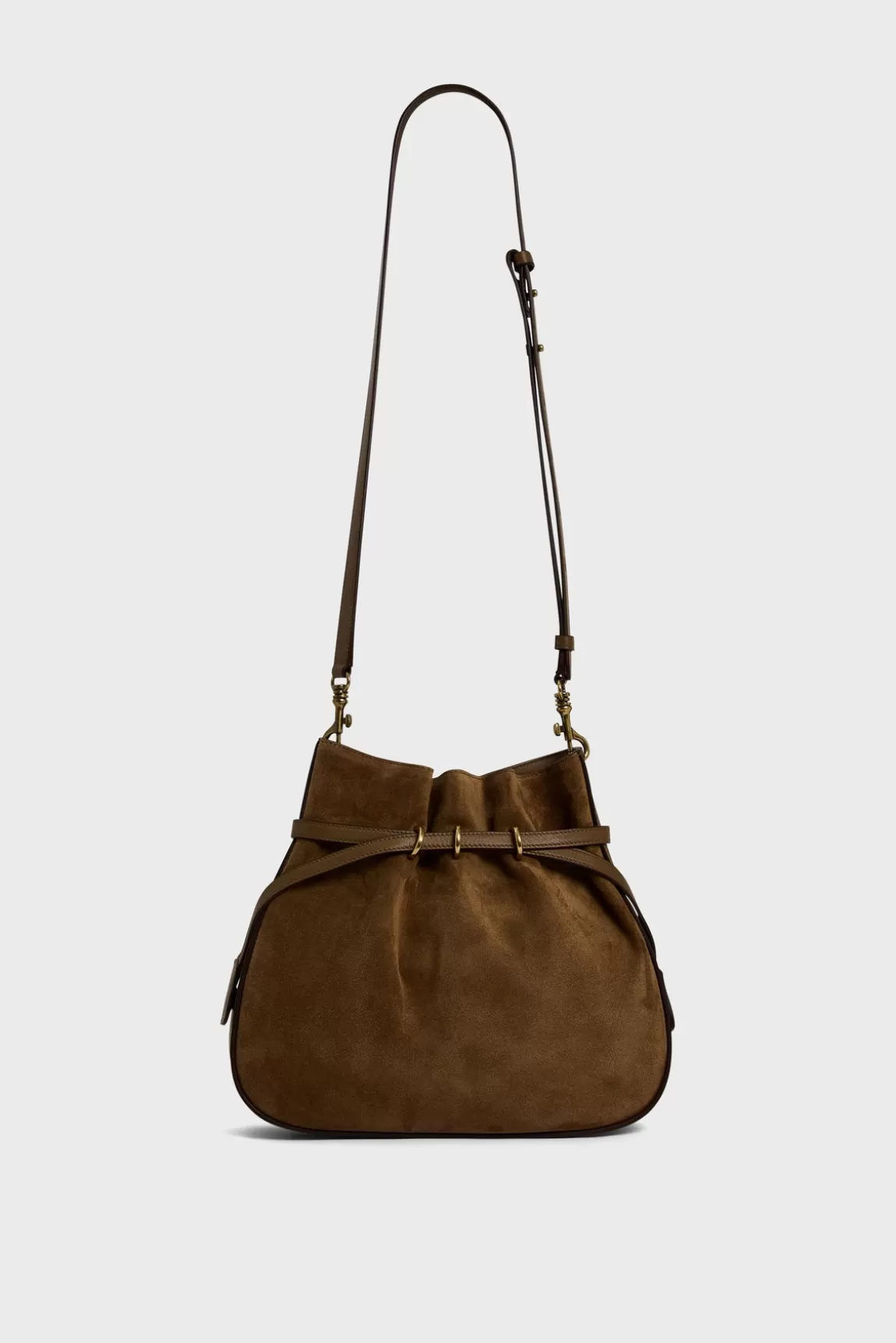 Gerard Darel Sac seau en cuir velours - ROMY