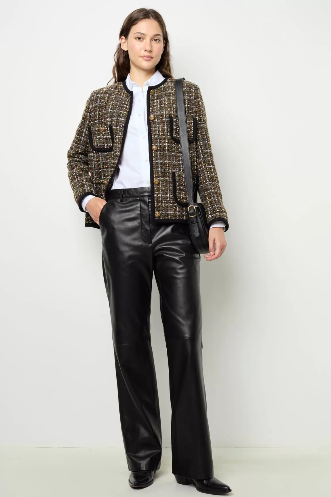 Gerard Darel Veste en tweed et galon - MARGAUX